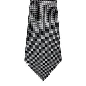 Jos. A. Bank Executive Collection Black & White Design 100% Silk Mens Tie Neckti